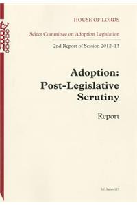 Adoption: Post-Legislative Scrutiny Report