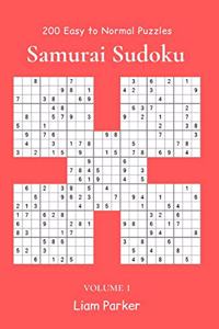 Samurai Sudoku - 200 Easy to Normal Puzzles vol.1