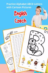 English Czech Practice Alphabet ABCD letters with Cartoon Pictures