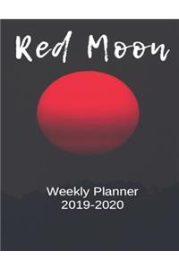 Red Moon Weekly Planner 2019-2020