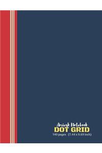 Amiesk Notebook - Dot Grid Notebook - 140 pages (7.44 x 9.69 inch)