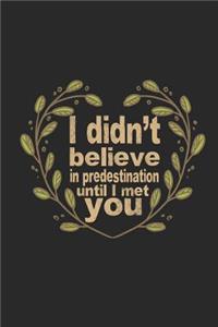 I Didn't Believe in Predestination Until I Met You