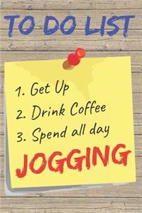 To Do List Jogging Blank Lined Journal Notebook