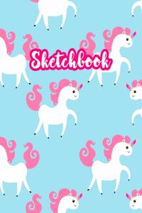 Sketchbook: Cute Drawing Note Pad and Sketch Book for Kids, Girls and Adult - Large 8.5 x 11 Matte Cover with White Interior (Perfect for Sketching, Coloring, W