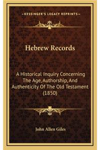 Hebrew Records