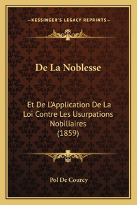 De La Noblesse