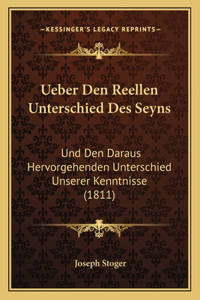 Ueber Den Reellen Unterschied Des Seyns