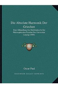Absolute Harmonik Der Griechen