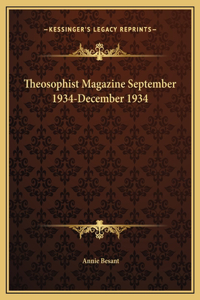 Theosophist Magazine September 1934-December 1934