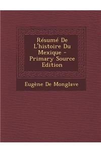 Resume de L'Histoire Du Mexique