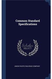 Common Standard Specifications