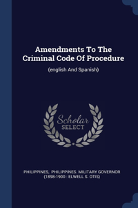 Amendments To The Criminal Code Of Procedure