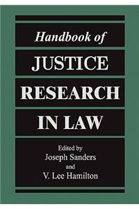 Handbook of Justice Research in Law