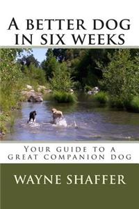 A Better Dog in Six Weeks