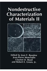 Nondestructive Characterization of Materials II