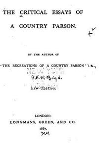 Critical Essays of a Country Parson