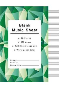 Blank Music Sheets