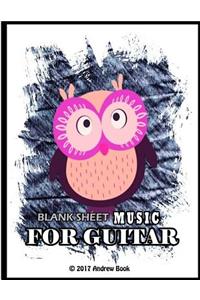Blank Sheet Music For Guitar