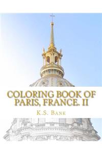 Coloring Book of Paris, France. II