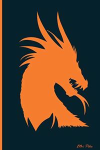 Ethi Pike - Orange Blue Dragon Notebook