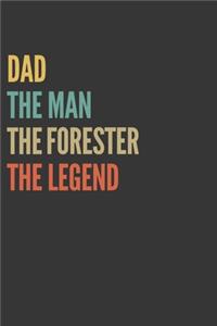 The Dad The Man The Forester The Legend Notebook