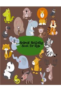 Animal Activity Book for Kids