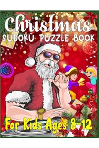 Christmas Sudoku Puzzle Book For Kids ages 8-12