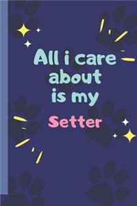 All I Care About Is My Setter - Notebook