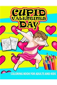 Cupid Valentines Day Coloring Book For Adults And Kids