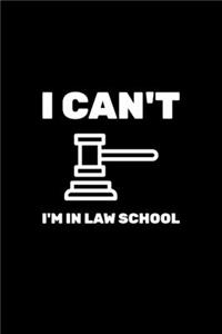 I Can't, I'm in Law School