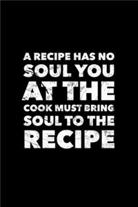 A Recipe Has No Soul