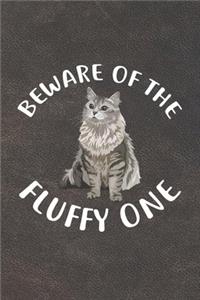 Beware Of The Fluffy One Notebook Journal
