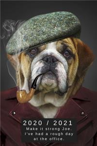 2020 & 2021 Two Year Weekly Planner - Appointment Book - Two-Year Agenda Funny Gift Notebook For English Bulldog Owners