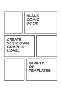 Blank Comic Book Template Create Your Own Graphic Novel