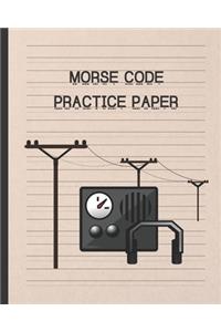 Morse Code Practice Paper