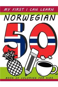 My First I Can Learn Norwegian Book of Coloring For Kids