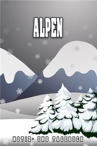 Alpen Notiz- und Tagebuch