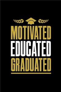 College Graduation Theme Blank Notebook