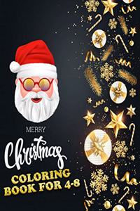 Merry christmas coloring book for 4-8