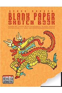 Horse Dragon - Blank Paper Sketch Book - Drawing book with bordered pages