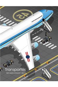 Transportes libro para colorear 1 & 2