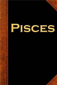 2019 Daily Planner Pisces Zodiac Horoscope Vintage 384 Pages