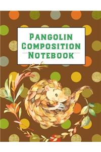 Pangolin Composition Notebook
