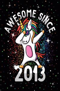 Unicorn Journal Awesome Since 2013 Activity Notebook