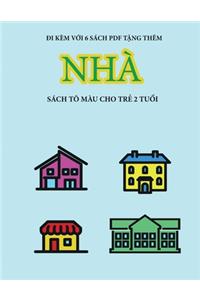 Sách tô màu cho trẻ 2 tuổi (Nhà)