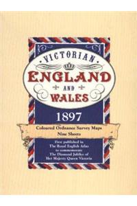 Victorian England and Wales 1897 Coloured Ordnance Survey Maps: All Nine Map Sheets: Slipcased