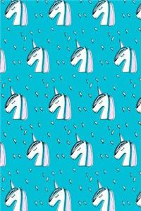 Journal Notebook Sketchy Unicorns Pattern 1