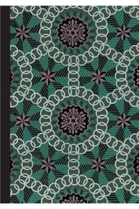 Carnet Ligné Motif Rosaces, Papier Peint 18e