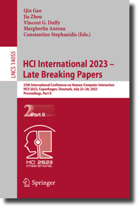 Hci International 2023 - Late Breaking Papers