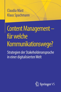 Content Management - Für Welche Kommunikationswege?